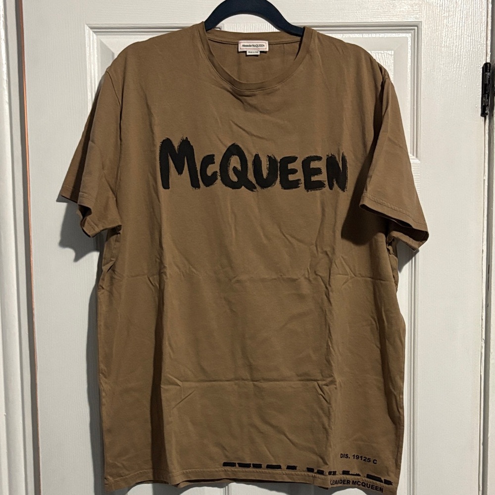 Alexander McQueen Tan Graphic Tee